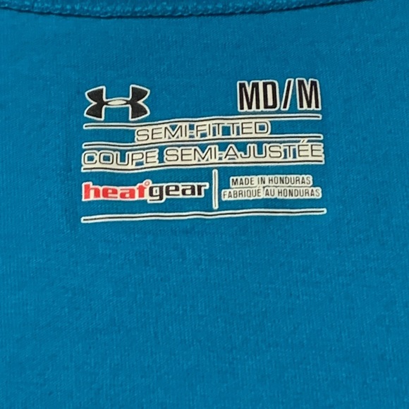 Ladies Under Armour Turquoise Semi-Fitted Tee, EUC, Size Medium - Picture 3 of 8